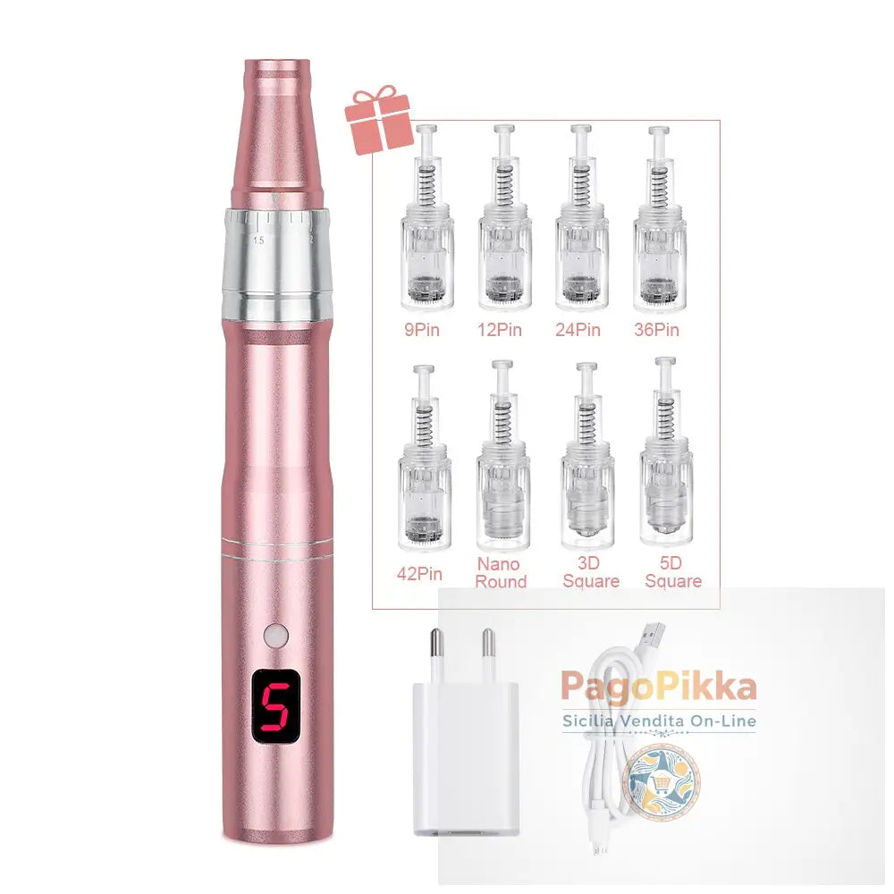 Macchina professionale per penna a microaghi con cartuccia Penna a microaghi wireless per Derma MTS Pen Macchina