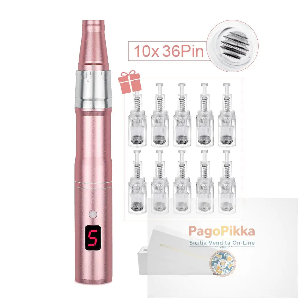 Macchina professionale per penna a microaghi con cartuccia Penna a microaghi wireless per Derma MTS Pen Macchina