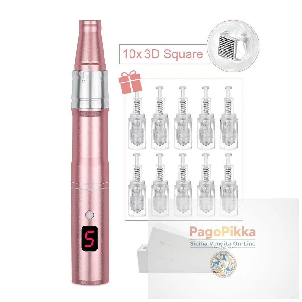 Macchina professionale per penna a microaghi con cartuccia Penna a microaghi wireless per Derma MTS Pen Macchina