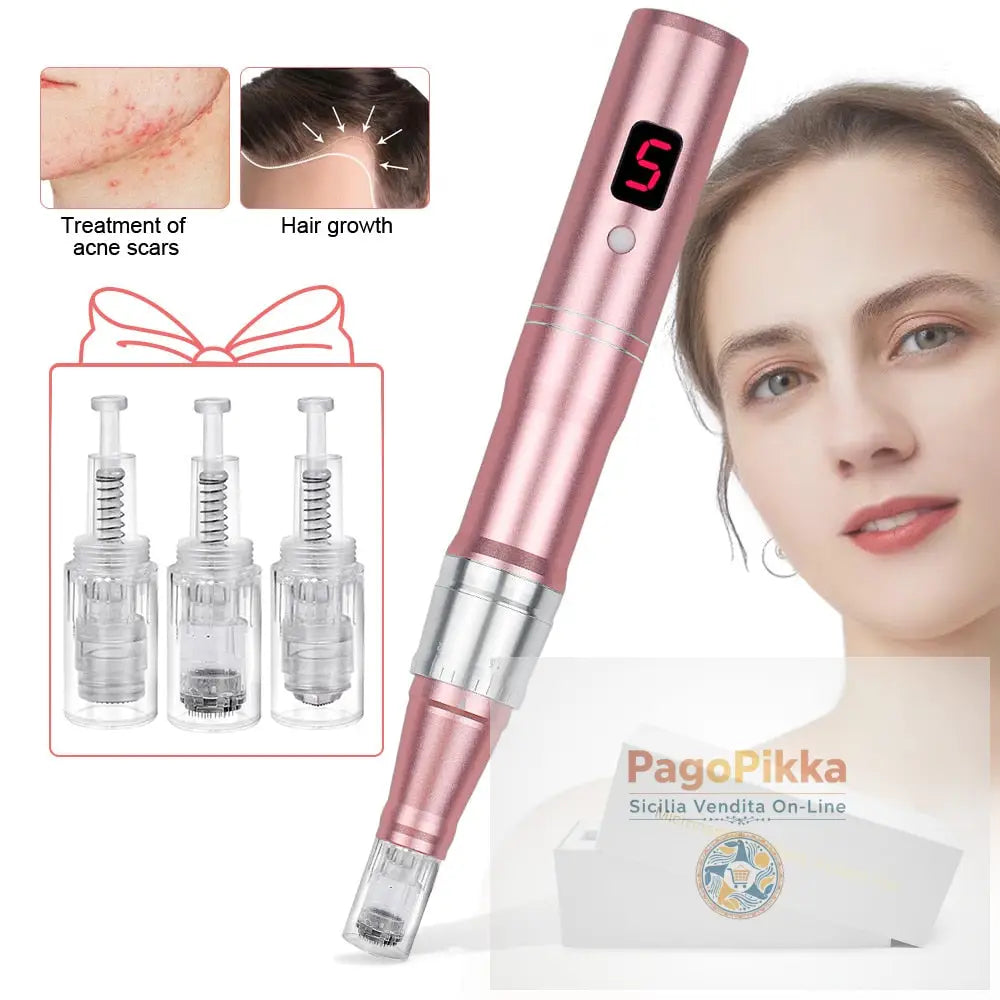 Macchina professionale per penna a microaghi con cartuccia Penna a microaghi wireless per Derma MTS Pen Macchina