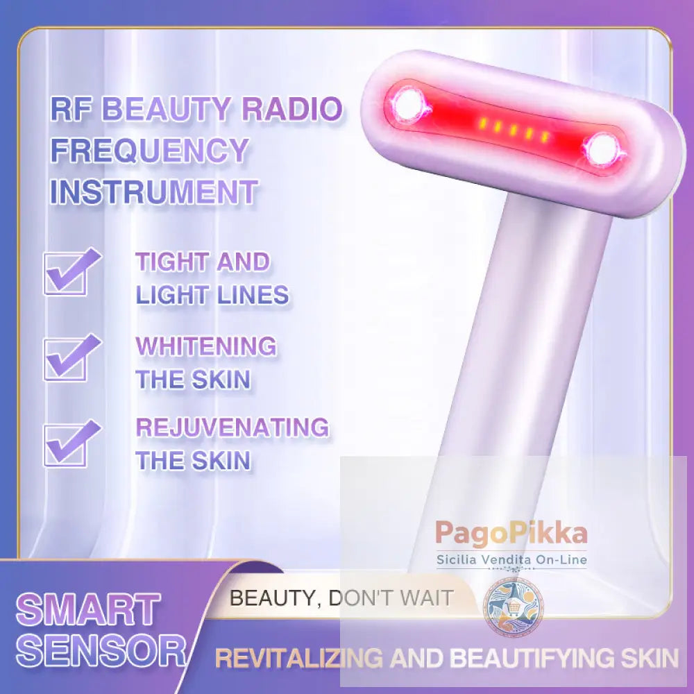 Massaggiatore elettronico oculare ricaricabile portatile con microcorrente sollevare in sicurezza le borse