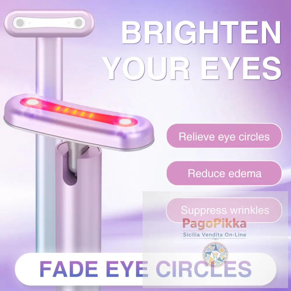 Massaggiatore elettronico oculare ricaricabile portatile con microcorrente sollevare in sicurezza le borse