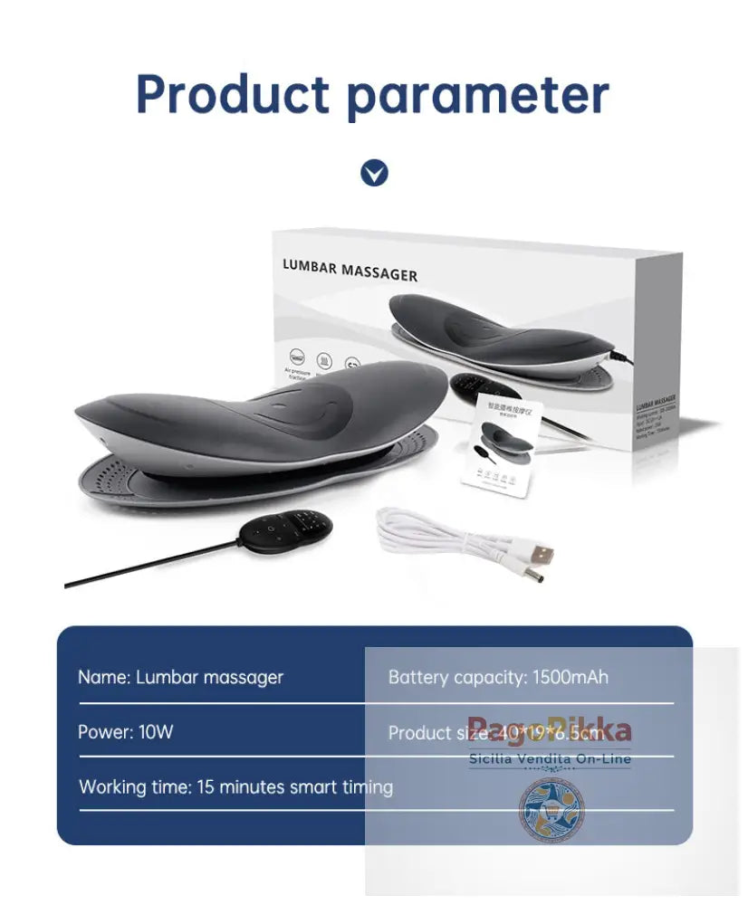 Massaggiatore in vita Trazione lombare Compressa calda gonfiabile Stretcher cervicale Massaggio della pressione