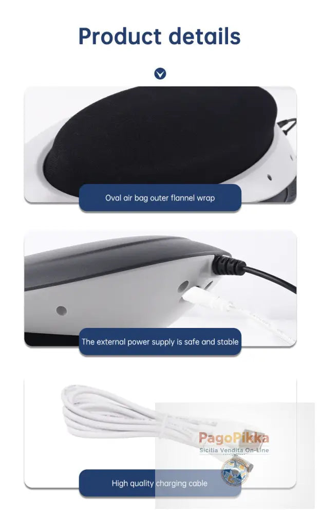 Massaggiatore in vita Trazione lombare Compressa calda gonfiabile Stretcher cervicale Massaggio della pressione