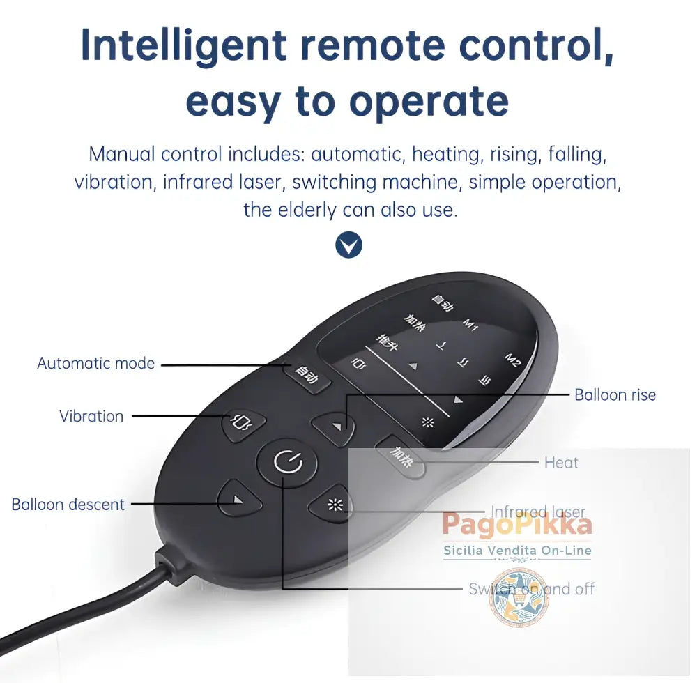 Massaggiatore in vita Trazione lombare Compressa calda gonfiabile Stretcher cervicale Massaggio della pressione