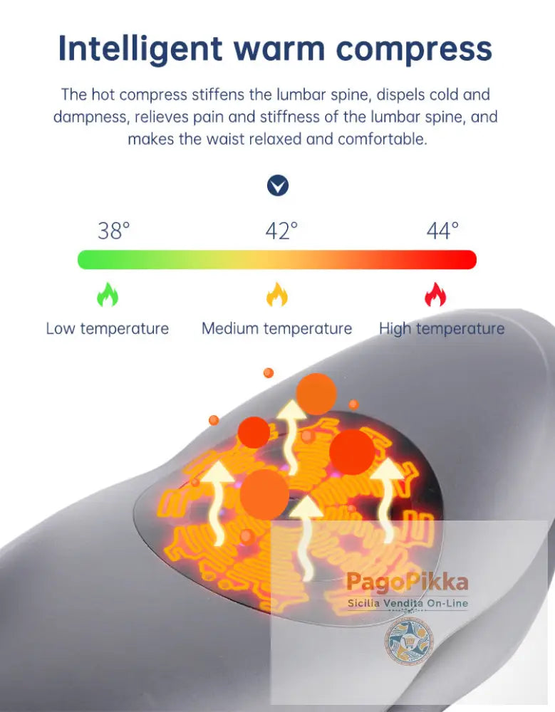 Massaggiatore in vita Trazione lombare Compressa calda gonfiabile Stretcher cervicale Massaggio della pressione