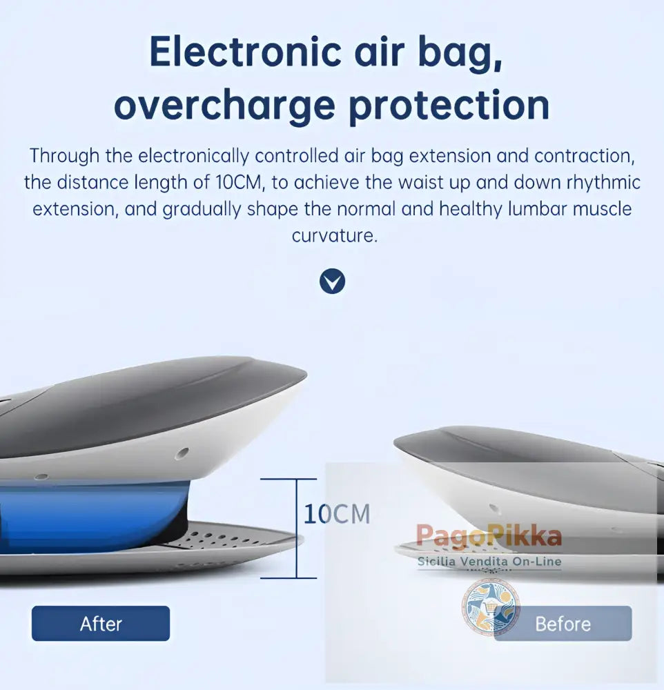 Massaggiatore in vita Trazione lombare Compressa calda gonfiabile Stretcher cervicale Massaggio della pressione