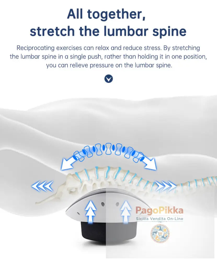 Massaggiatore in vita Trazione lombare Compressa calda gonfiabile Stretcher cervicale Massaggio della pressione
