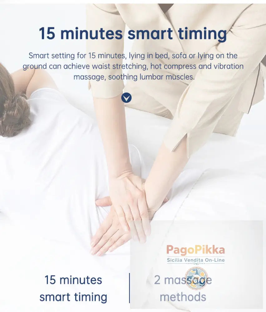 Massaggiatore in vita Trazione lombare Compressa calda gonfiabile Stretcher cervicale Massaggio della pressione