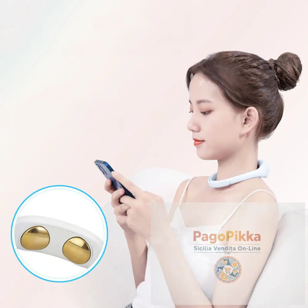 Massaggiatore per colonna cervicale Massaggiatore EMS a bassa frequenza per spalle e collo Regalo Protezione