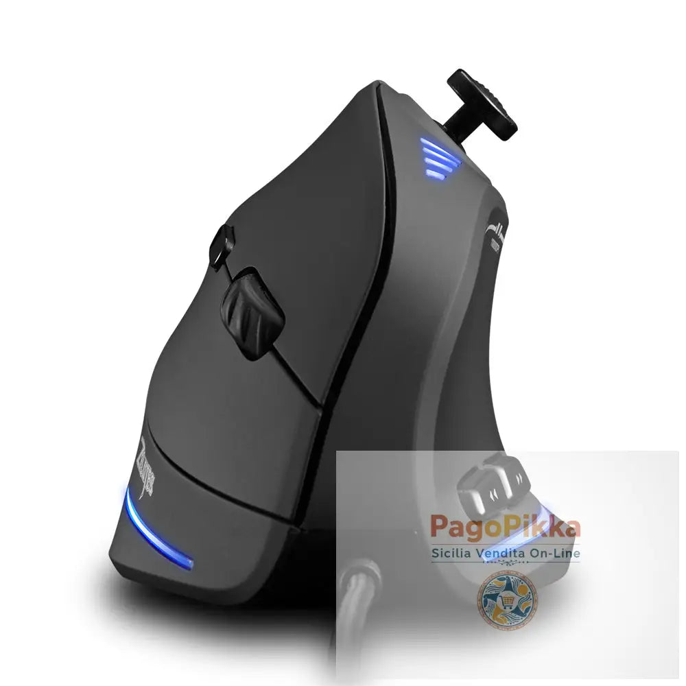 Master C18RGB Vertical Mouse Grip Ergonomic Joystick Game Wired Mouse Notebook Mouse - Black