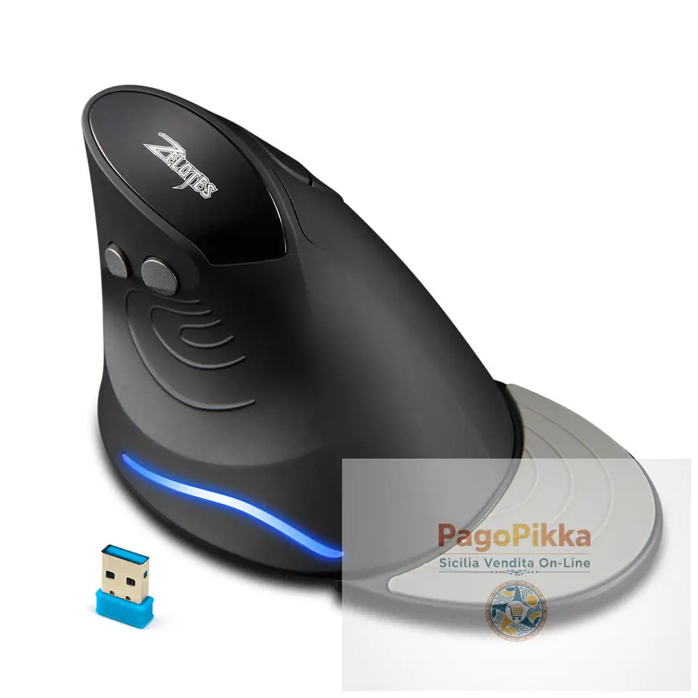 Master F17 Vertical Mouse Ergonomic Worm Anti Mouse Hand Laptop Desktop Wireless Mouse - Black