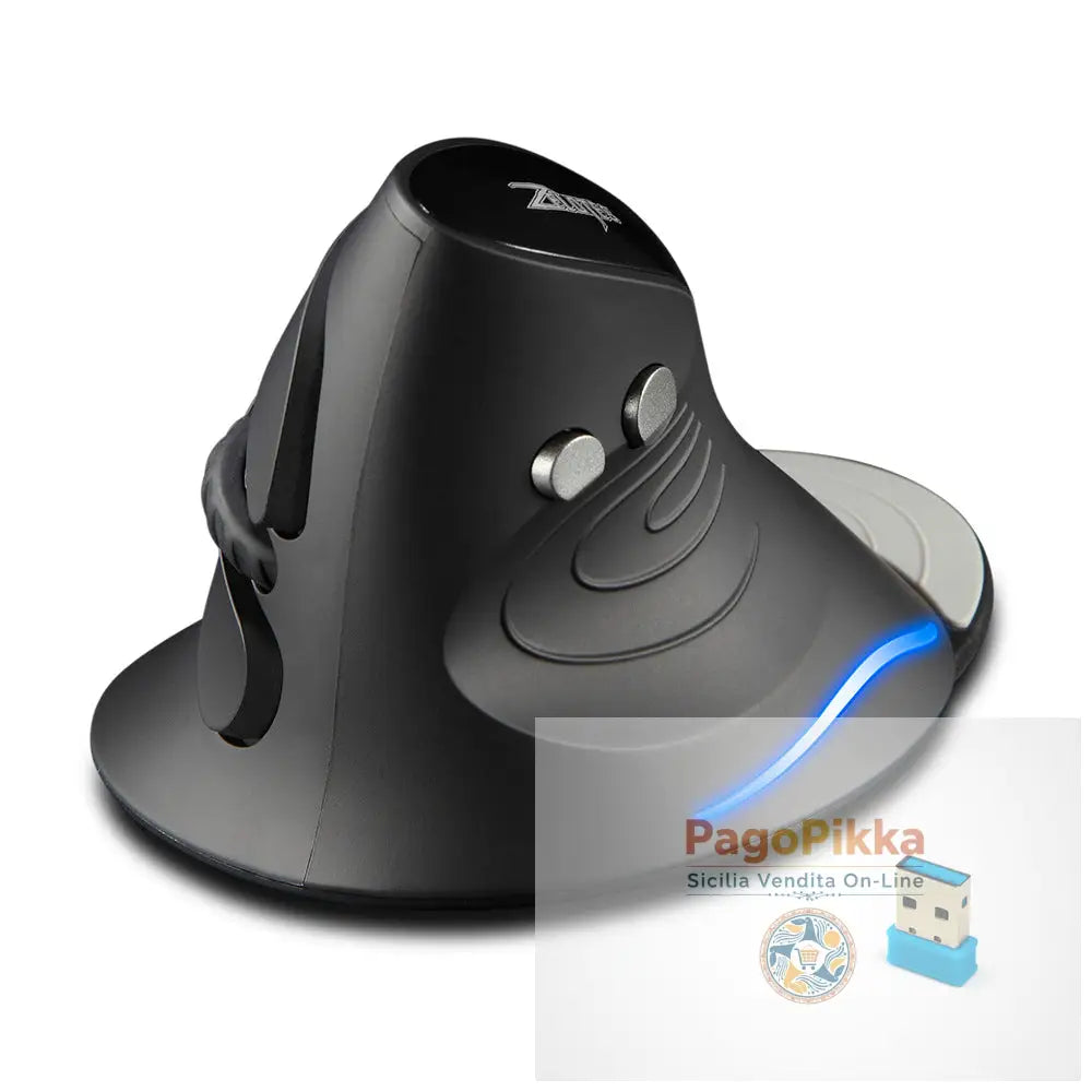 Master F17 Vertical Mouse Ergonomic Worm Anti Mouse Hand Laptop Desktop Wireless Mouse - Black