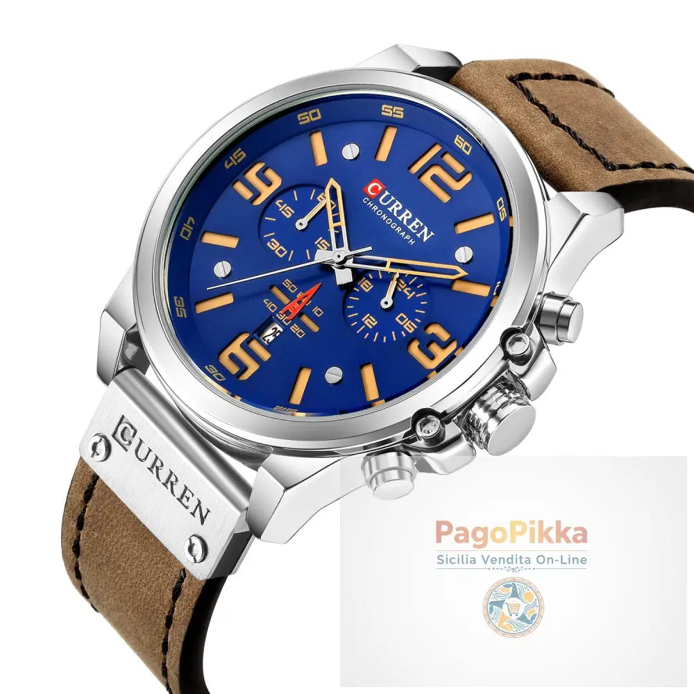 Men’s Watch Sports Six Pin Quartz Watch Calendar Men’s Watch Waterproof Belt Watch