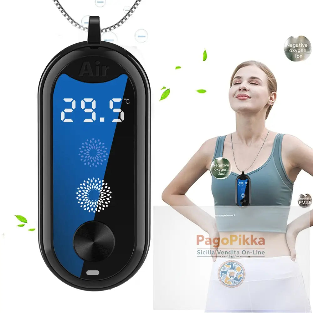 Mini piccolo purificatore d’aria portatile a ioni negativi per la casa collana portatile con colla appoggiata - BAP-07