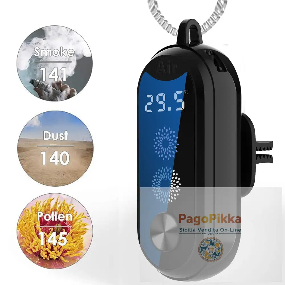 Mini piccolo purificatore d’aria portatile a ioni negativi per la casa collana portatile con colla appoggiata - BAP-07