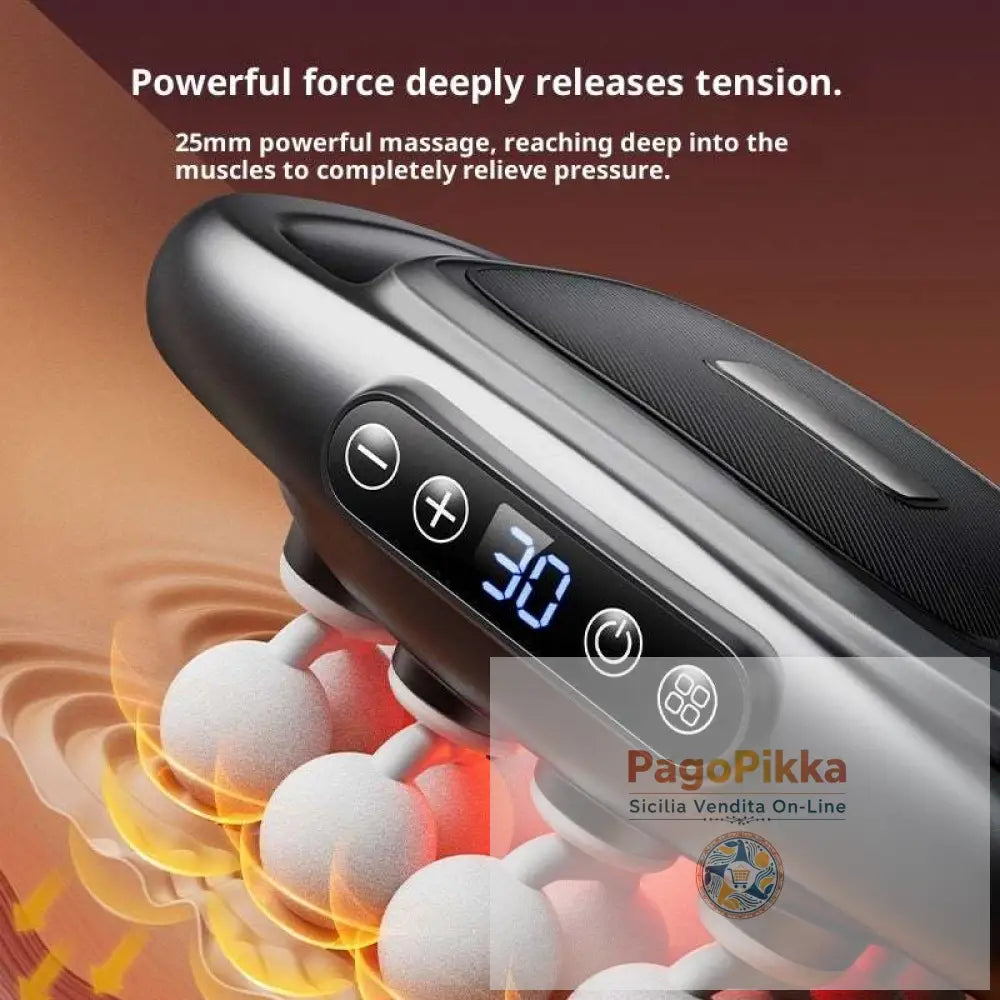 Muscle Relaxation Massager Multi-head Massage Gun Deep Tissue Body Fitness Muscle Electric Relax Massager For Back