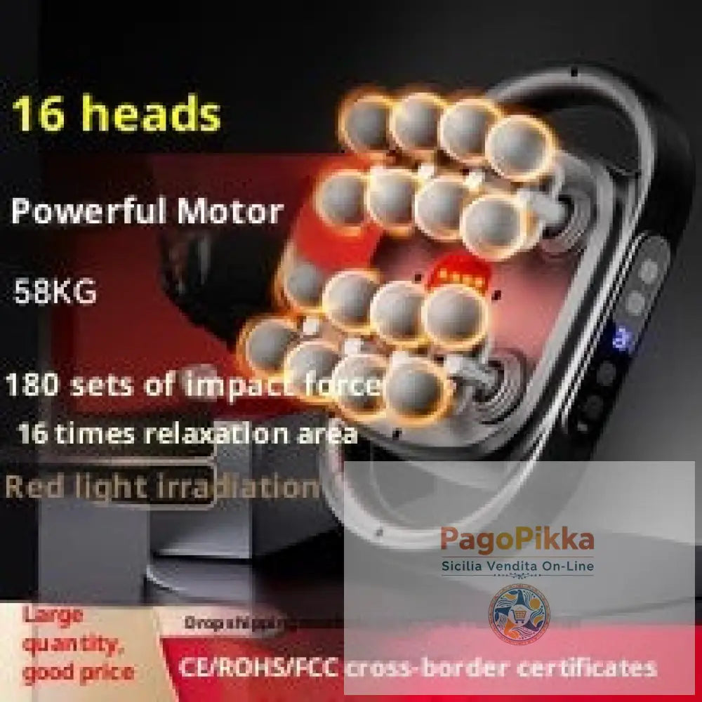 Muscle Relaxation Massager Multi-head Massage Gun Deep Tissue Body Fitness Muscle Electric Relax Massager For Back