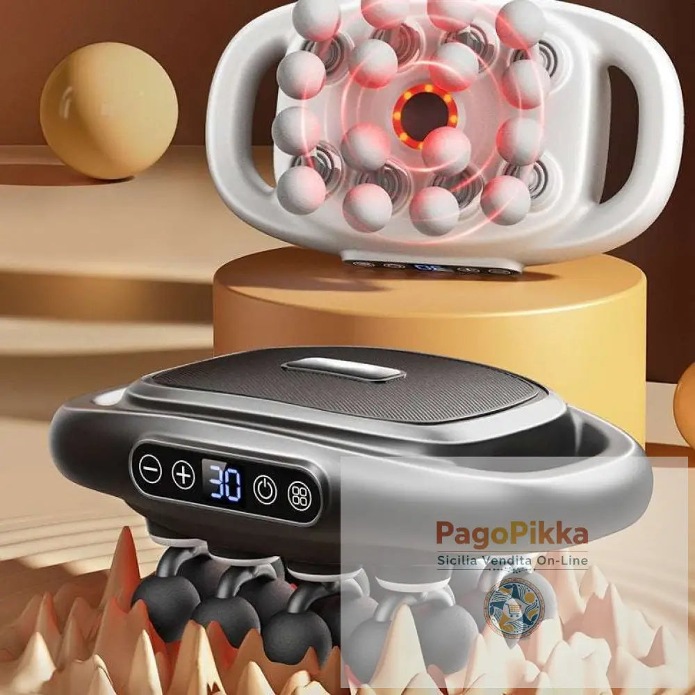 Muscle Relaxation Massager Multi-head Massage Gun Deep Tissue Body Fitness Muscle Electric Relax Massager For Back