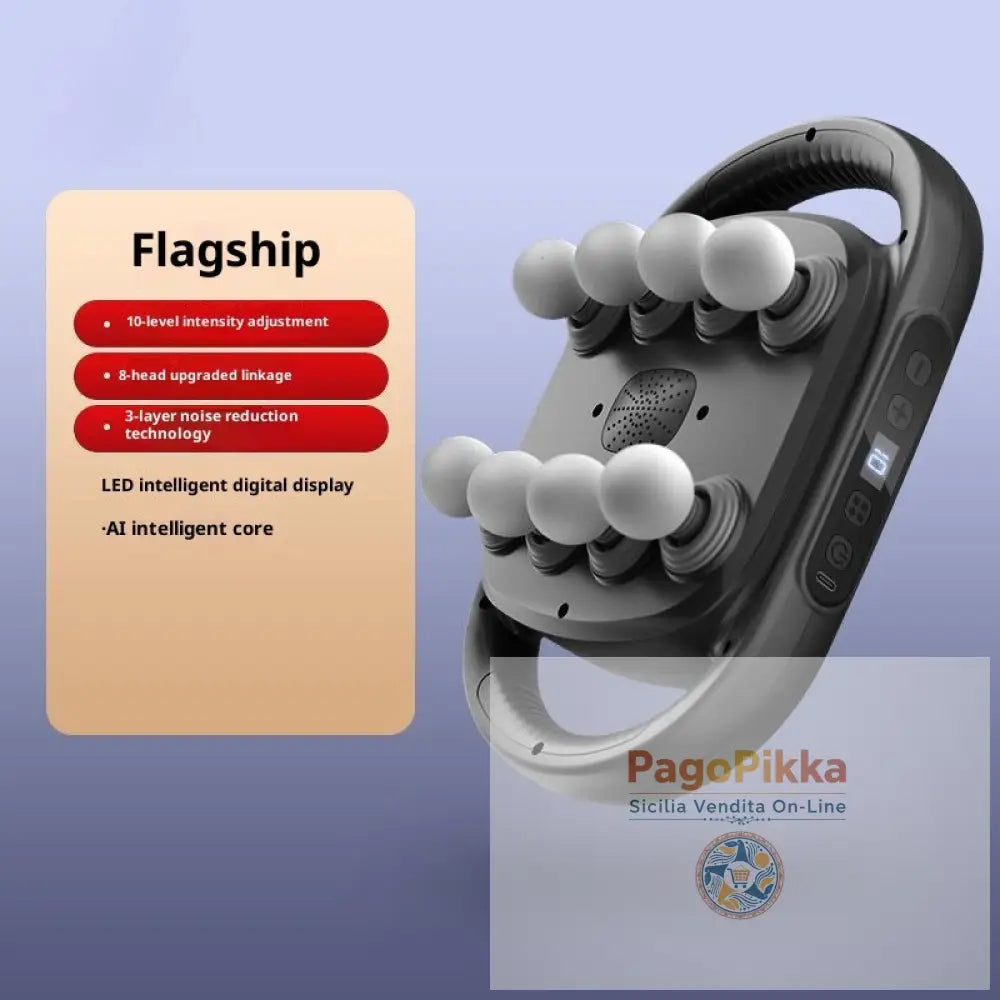 Muscle Relaxation Massager Multi-head Massage Gun Deep Tissue Body Fitness Muscle Electric Relax Massager For Back