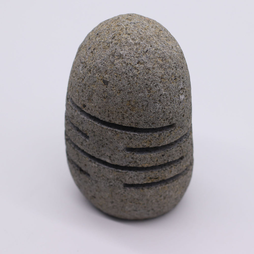 Natural Riverstone Candle Holder - Standing Stone Cut - Riverside Stone Candle Holders
