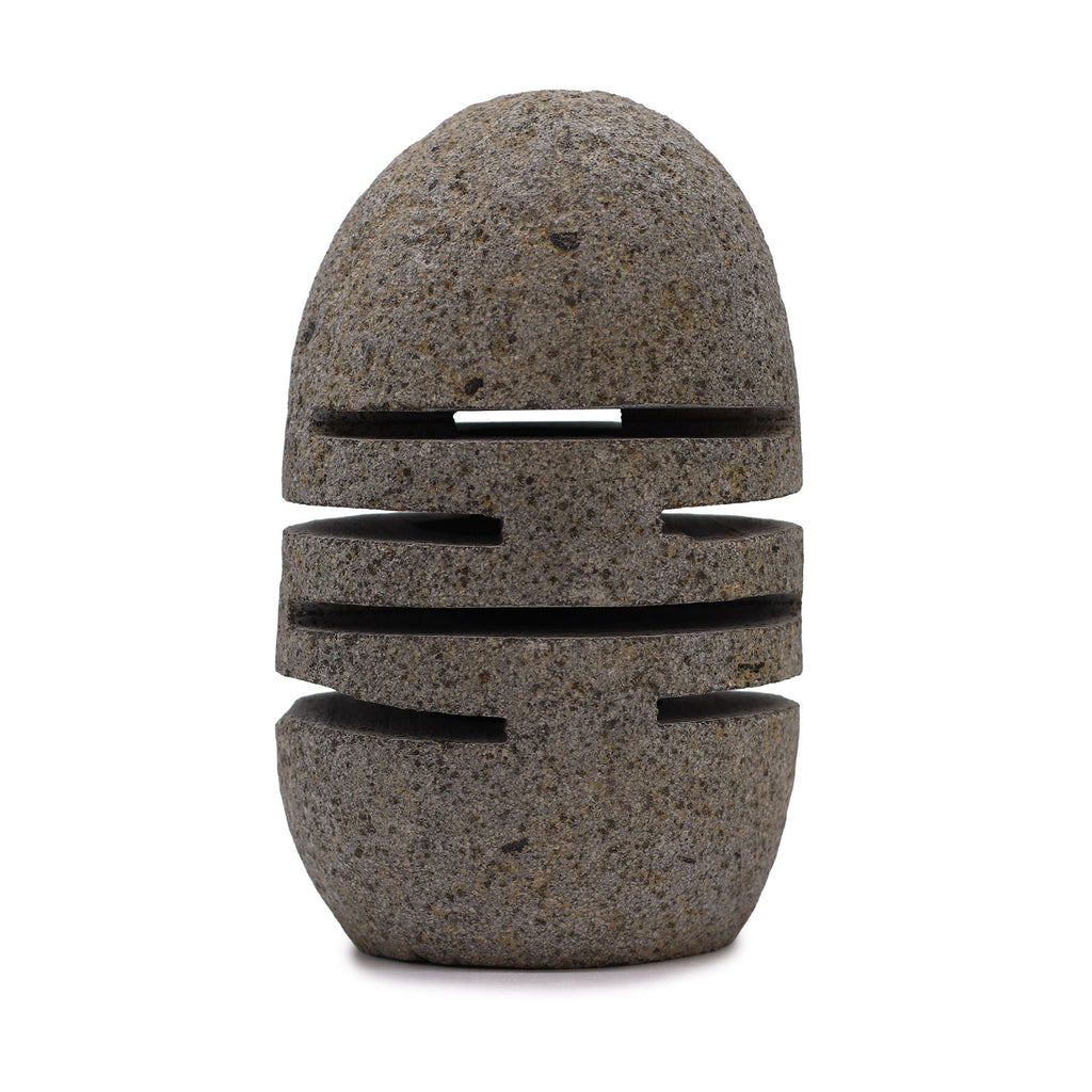Natural Riverstone Candle Holder - Standing Stone Cut - Riverside Stone Candle Holders