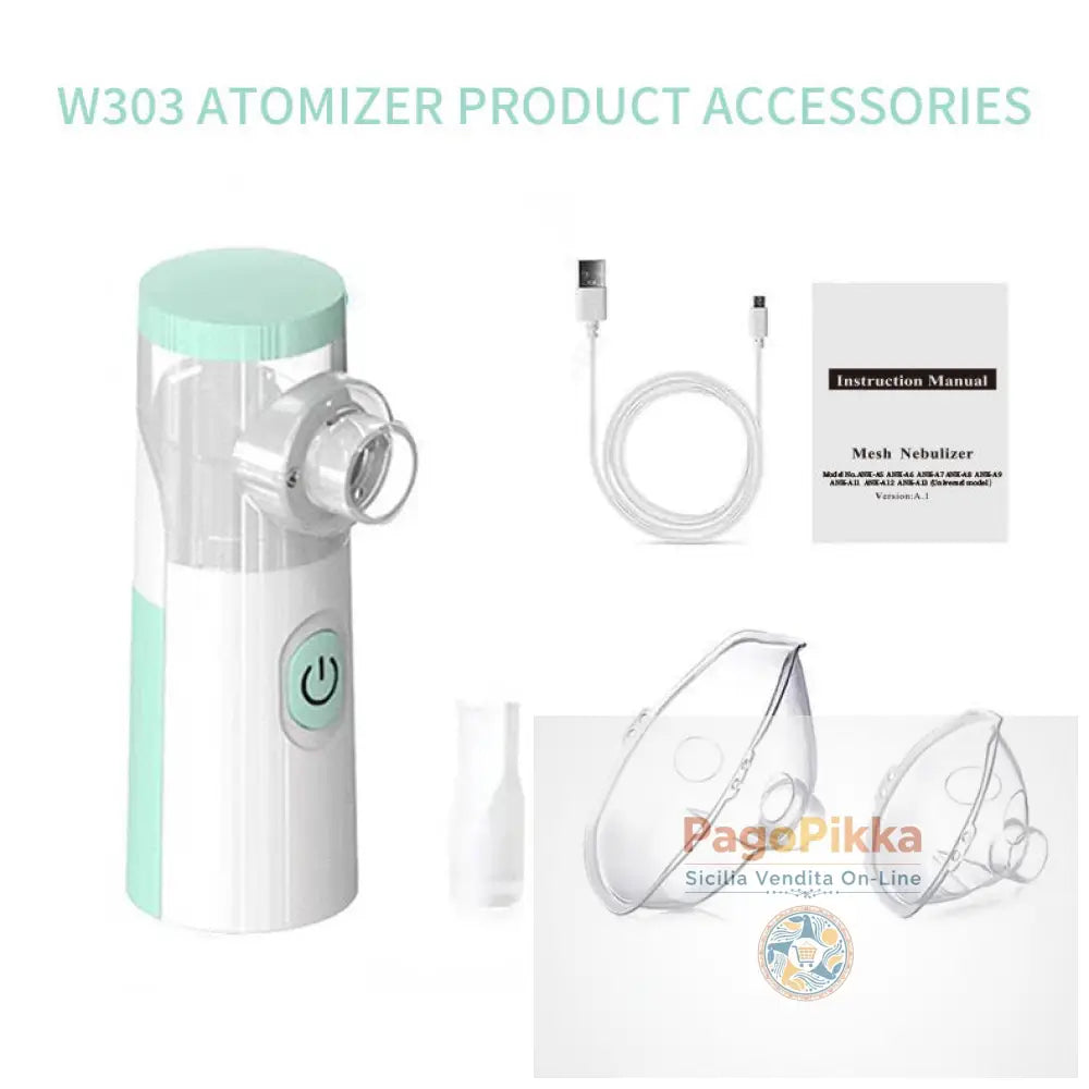 Nebulizzatore portatile da esterno silenzioso Mini kit di pronto soccorso Inalatore per asma portatile Atomizzatore