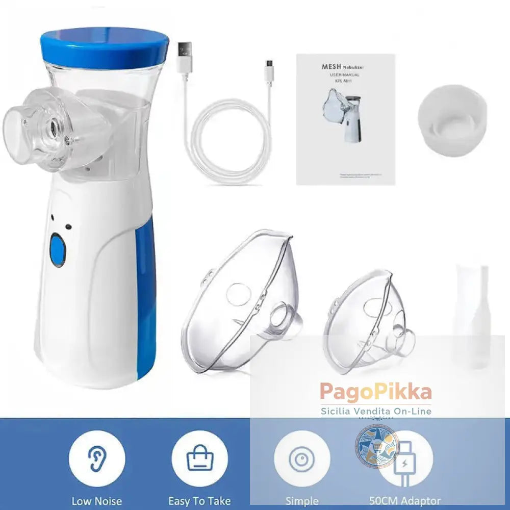 Nebulizzatore portatile da esterno silenzioso Mini kit di pronto soccorso Inalatore per asma portatile Atomizzatore