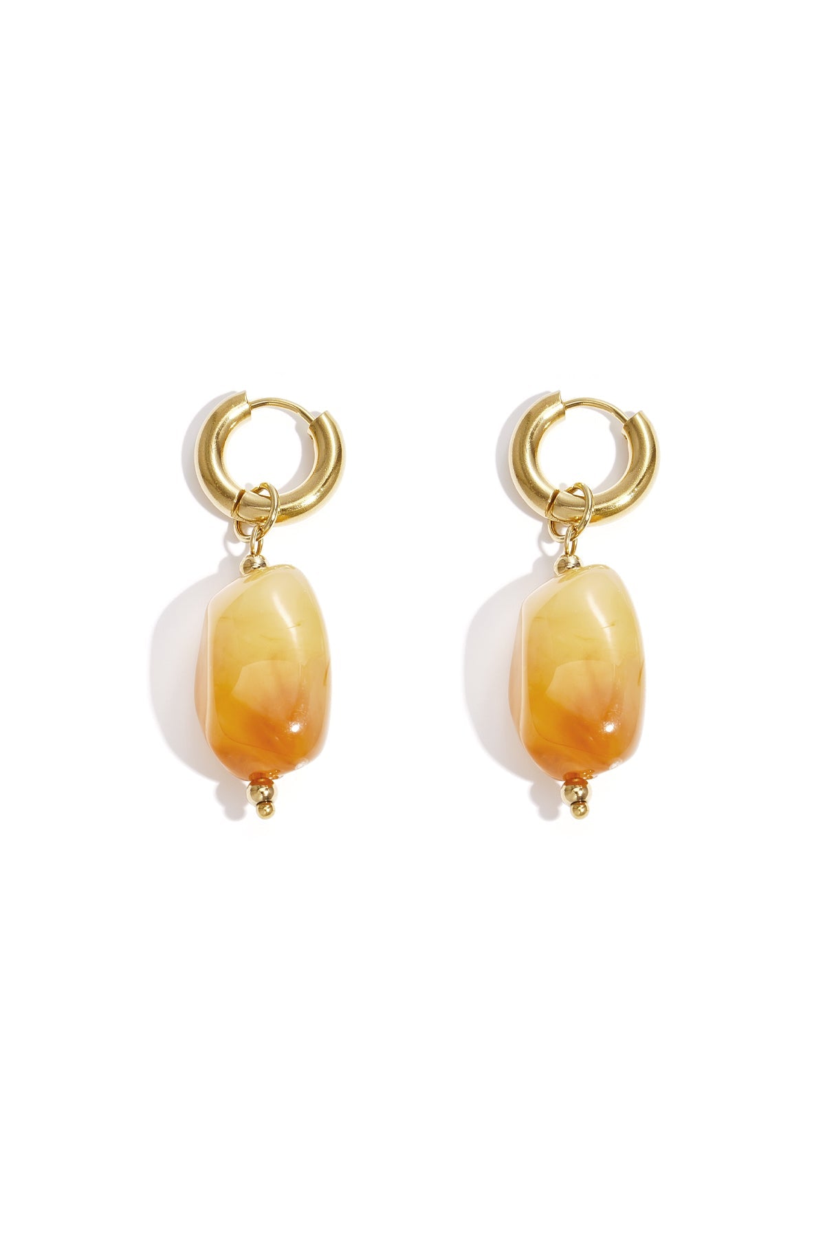 Orecchini pendenti in resina di forma irregolare, casual, quotidiani, semplici, gioielli da donna