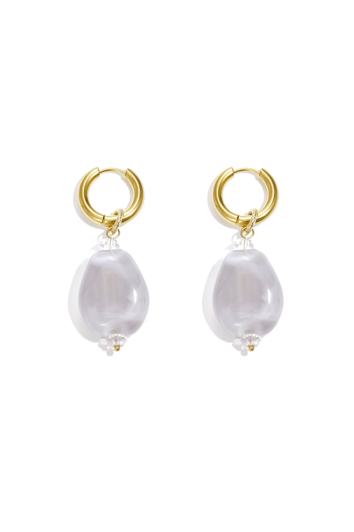 Orecchini pendenti in resina di forma irregolare, casual, quotidiani, semplici, gioielli da donna