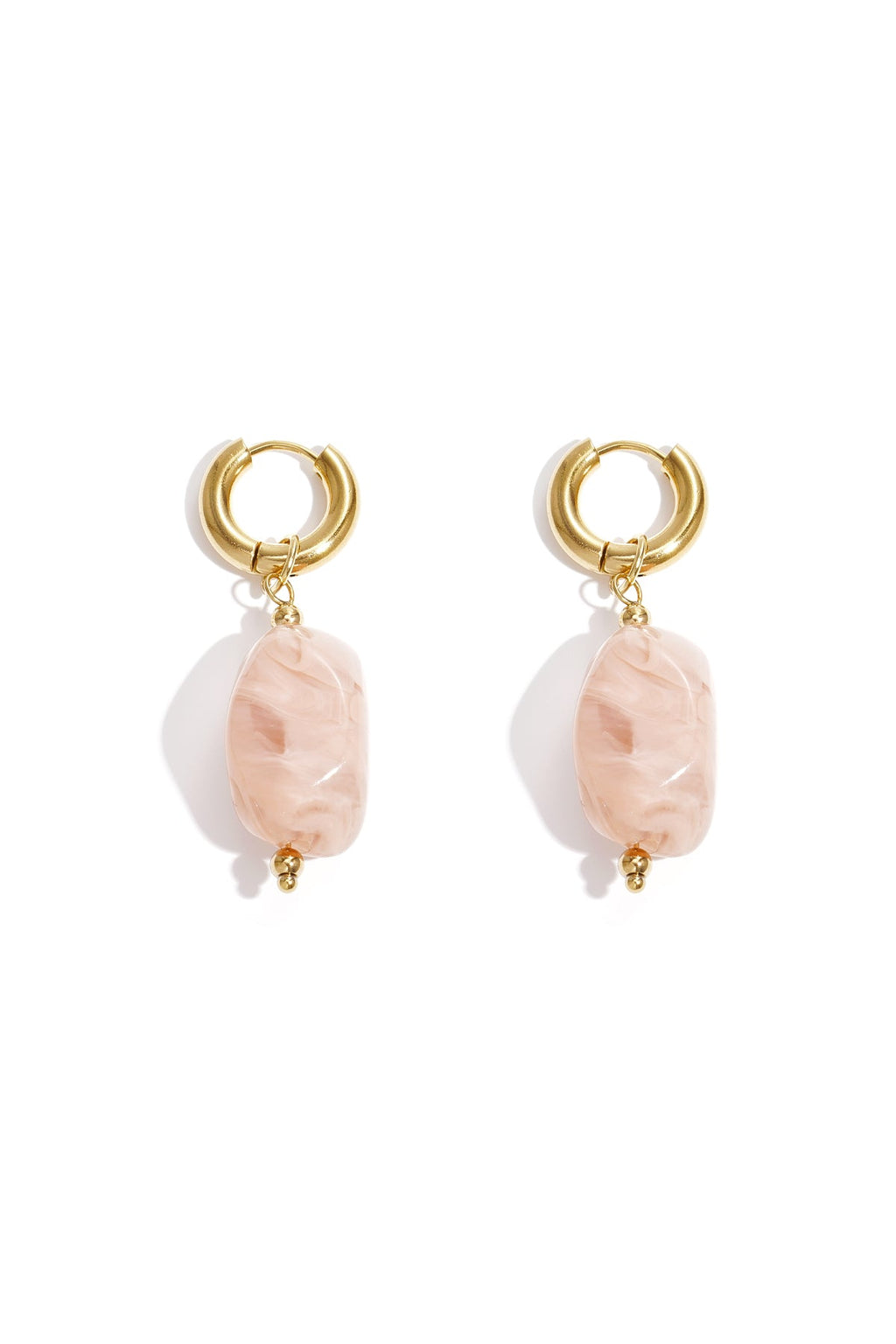 Orecchini pendenti in resina di forma irregolare, casual, quotidiani, semplici, gioielli da donna