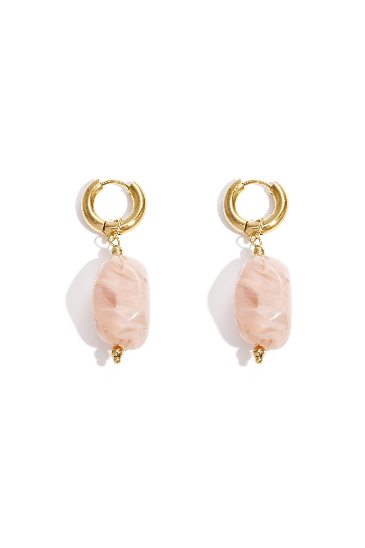 Orecchini pendenti in resina di forma irregolare, casual, quotidiani, semplici, gioielli da donna