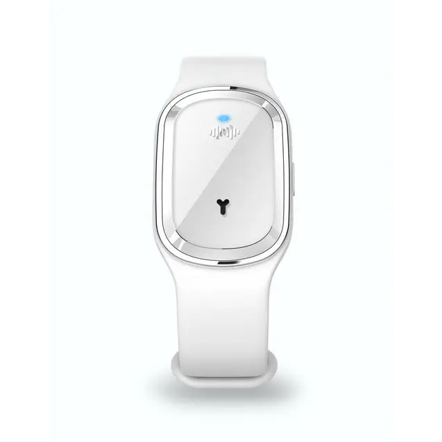 Outdoor Ultrasonic Mosquito Repellent For Children Adults - white without clock