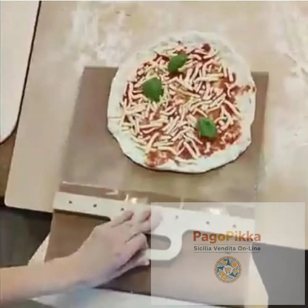 Paletta per pizza scorrevole in legno portatile spatola per pizza con manico accessori da forno utensili da cucina