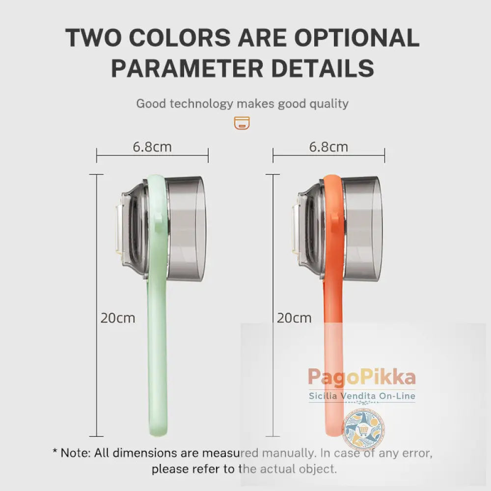 Pelatore multifunzionale per cucina con secchio Rastagrattofrutti Coltello per la sbuccia per frutta Sguamatizzatore