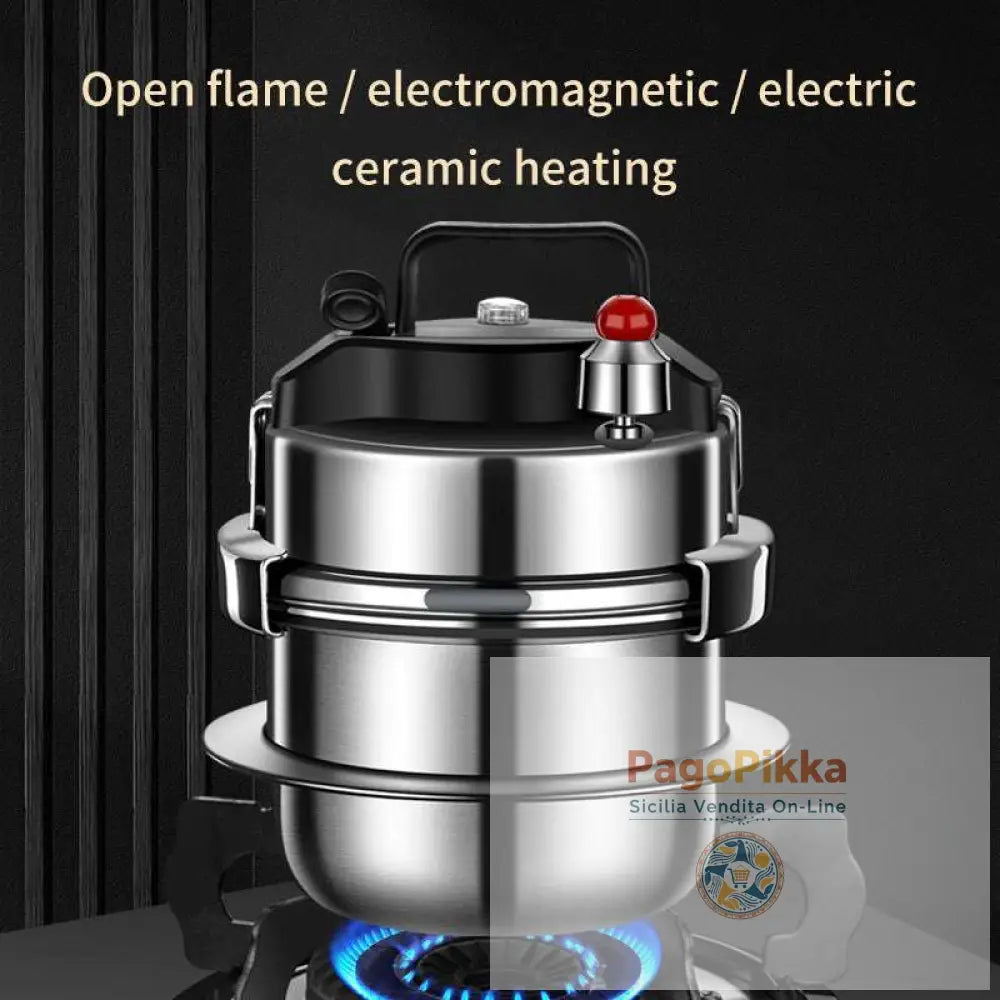 Pentola a pressione in acciaio inossidabile 304 Micropentola a pressione portatile da esterno cucina mini pentola