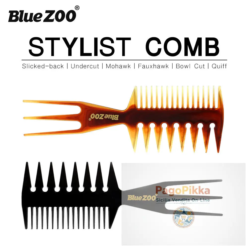 Pettine Testa Oliosa Insert per pesci Pettine a denti grossi pettine piatto forchetta inferiore piastra per capelli