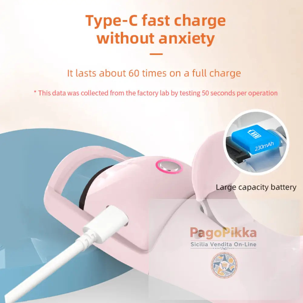 Piegaciglia elettronico a tre temperature ricaricabili a temperatura piegaciglia portatile compatto e riscaldante