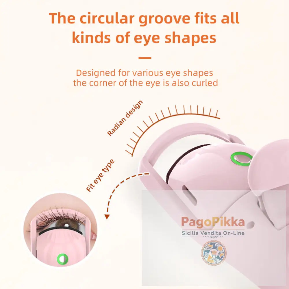 Piegaciglia elettronico a tre temperature ricaricabili a temperatura piegaciglia portatile compatto e riscaldante