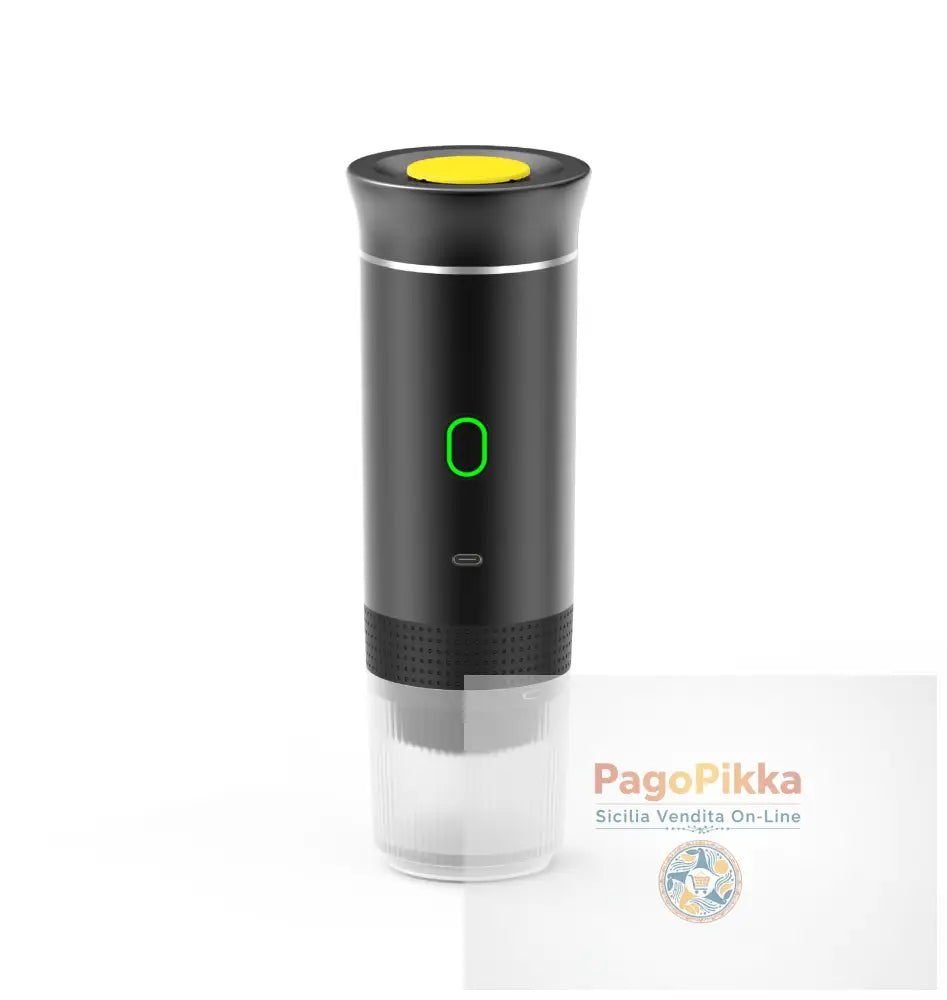 Portable capsule coffee machine small household coffee pot heated household electric espresso machine - black