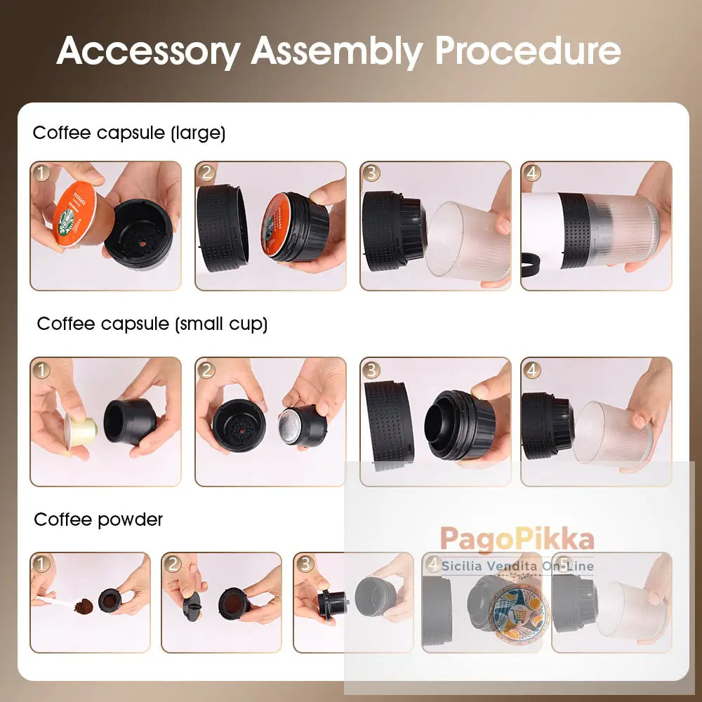 Portable capsule coffee machine small household coffee pot heated household electric espresso machine