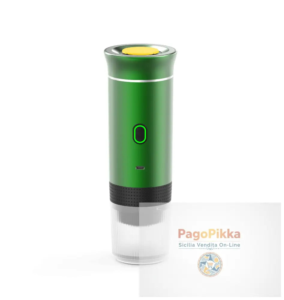 Portable capsule coffee machine small household coffee pot heated household electric espresso machine - green