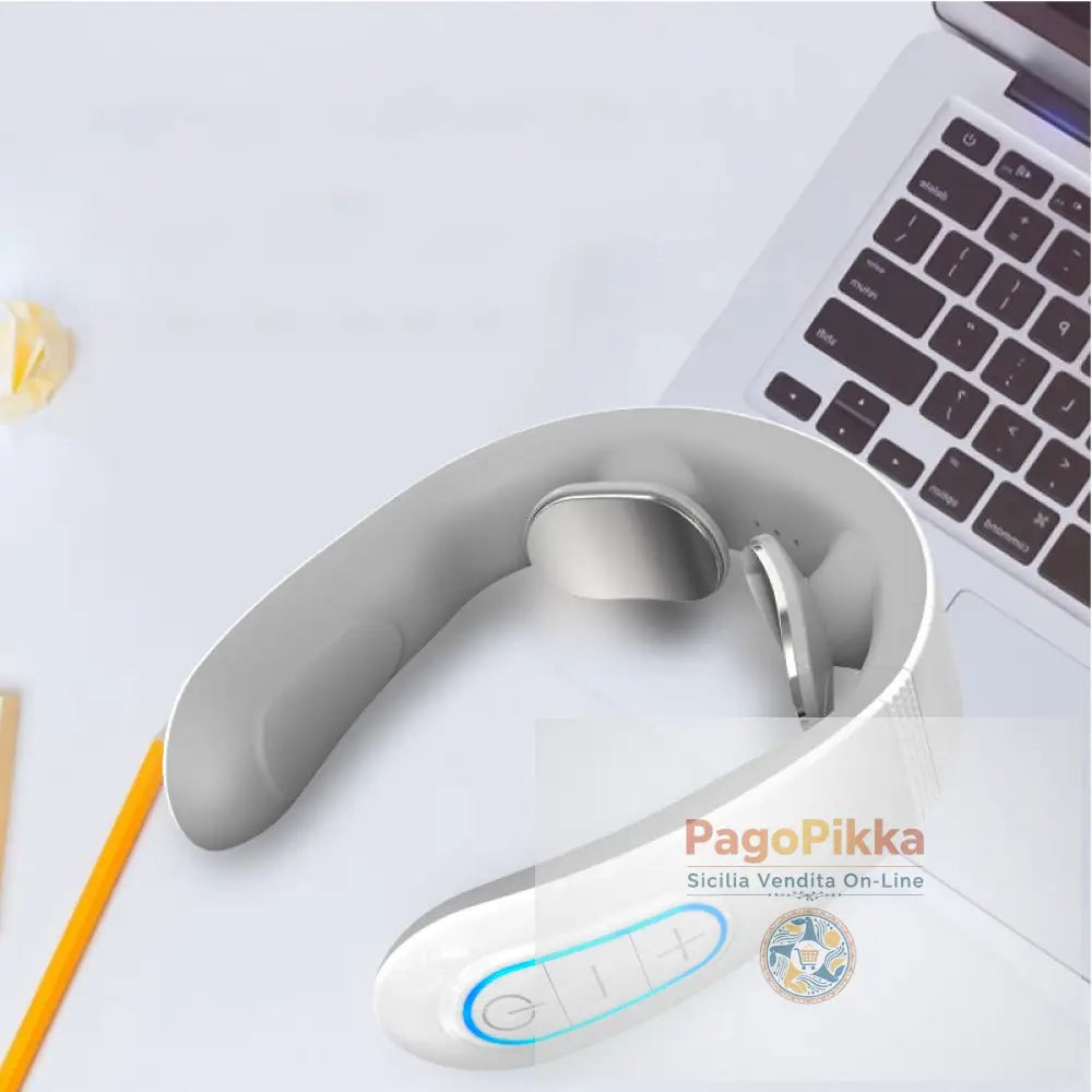 Portable U-type EMS Microcurrent Pulse Neck Massager Heat 10 Modes Traditional Chinese Massage Relieve Cervical Neck