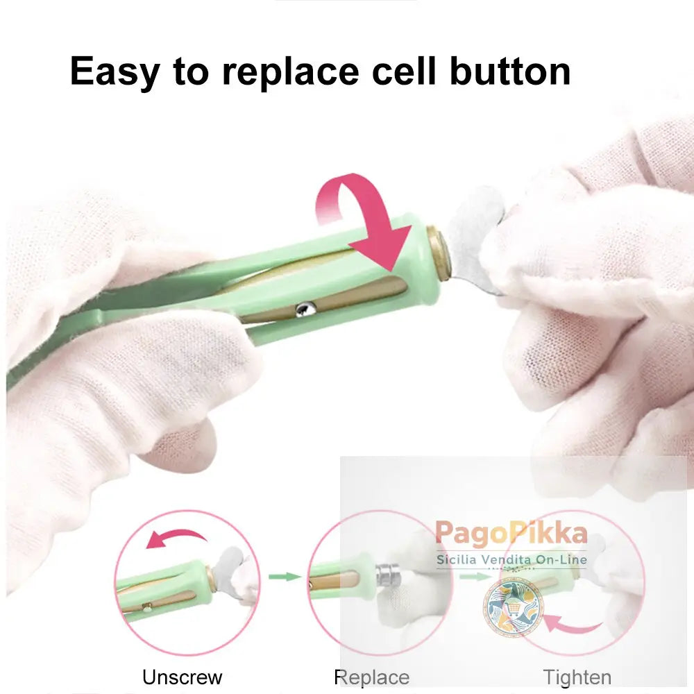 Rimozione Cerume Naso Pulisci Orecchie Clip Neonati Adulti Orecchie Naso Pulisci Pinzette Set Luce LED Plettro