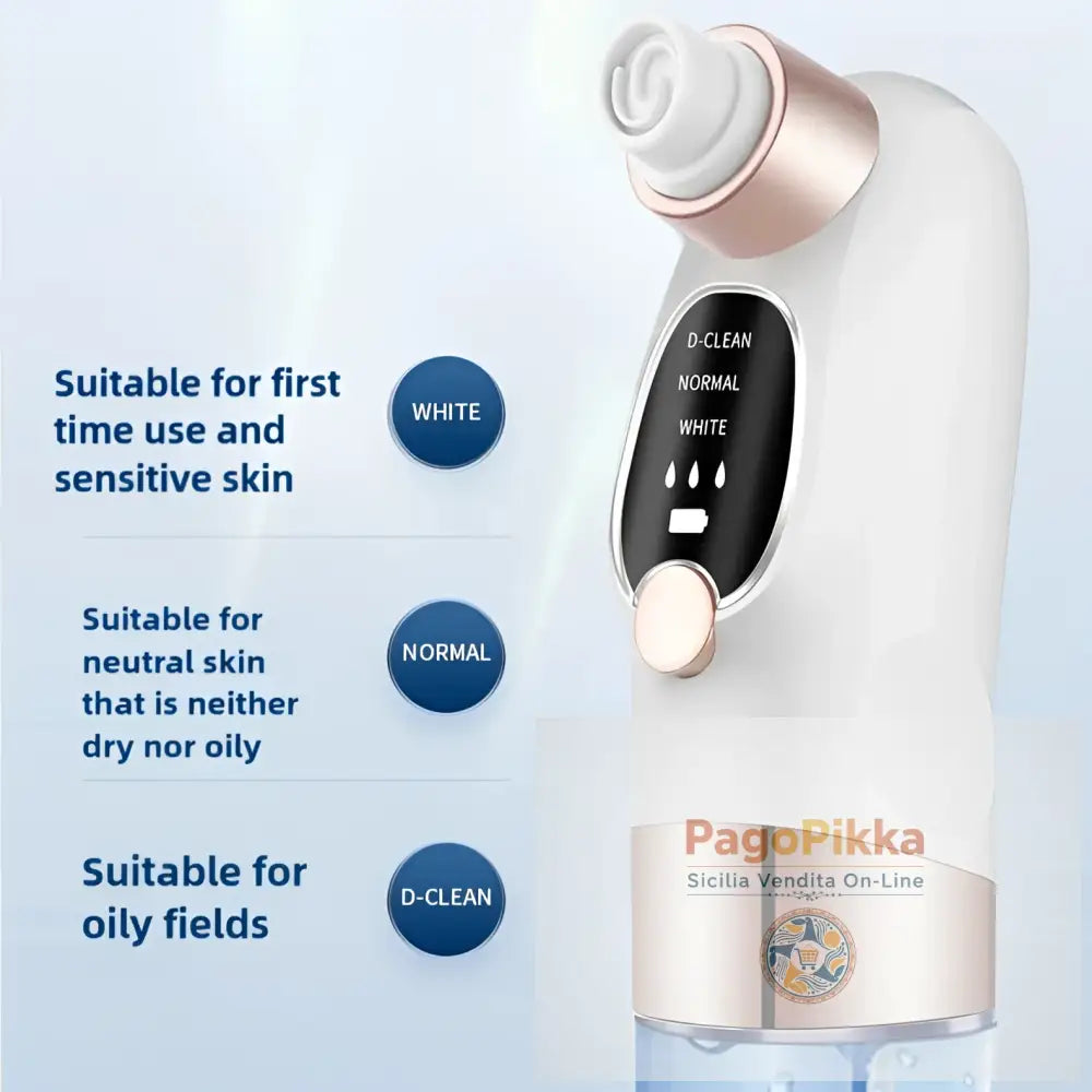 Rimuove punti neri Aspirapolvere per pori Elettrico Brufoli Acne Rimozione Punti Neri Rimozione Acqua ricaricabile USB
