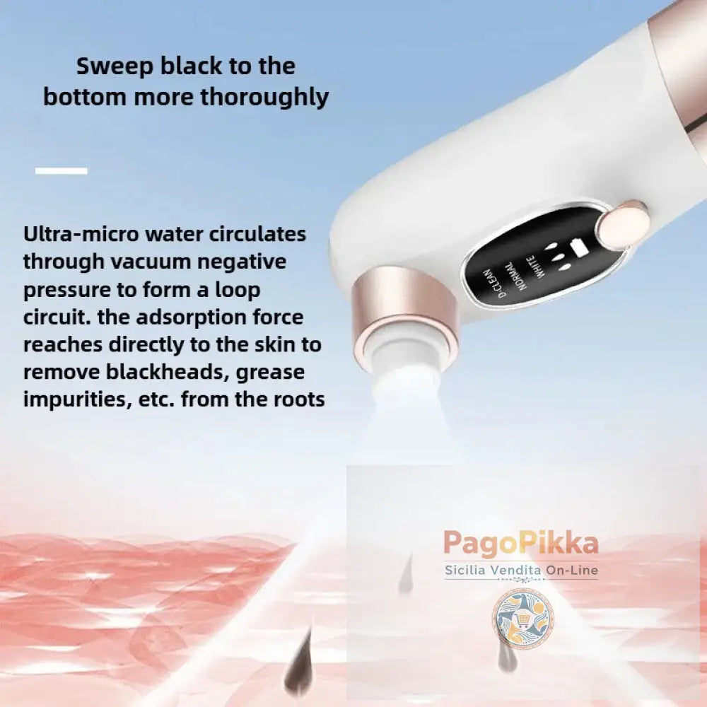 Rimuove punti neri Aspirapolvere per pori Elettrico Brufoli Acne Rimozione Punti Neri Rimozione Acqua ricaricabile USB