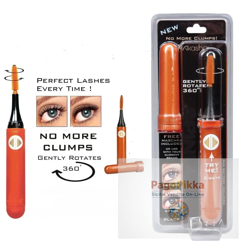 gently 360 Rotating Eyelash Curler Roller Wand Brush spin lash line coat curl lashes brush rotary