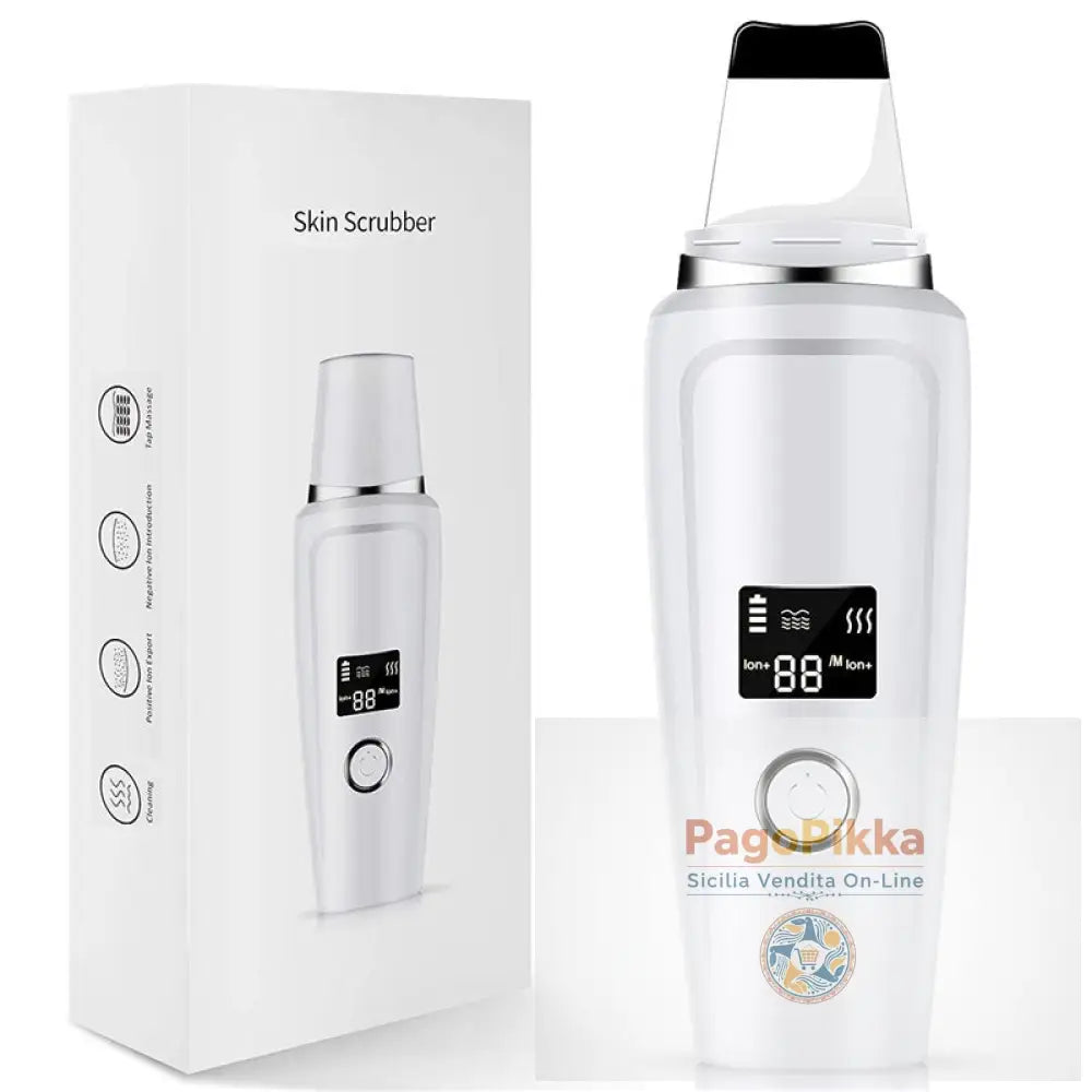 Schermo LCD Pulisce i pori Rimuove Punti Neri e Brufoli Spray Spray e Sporco Macchina per la Peeling Faccia - White