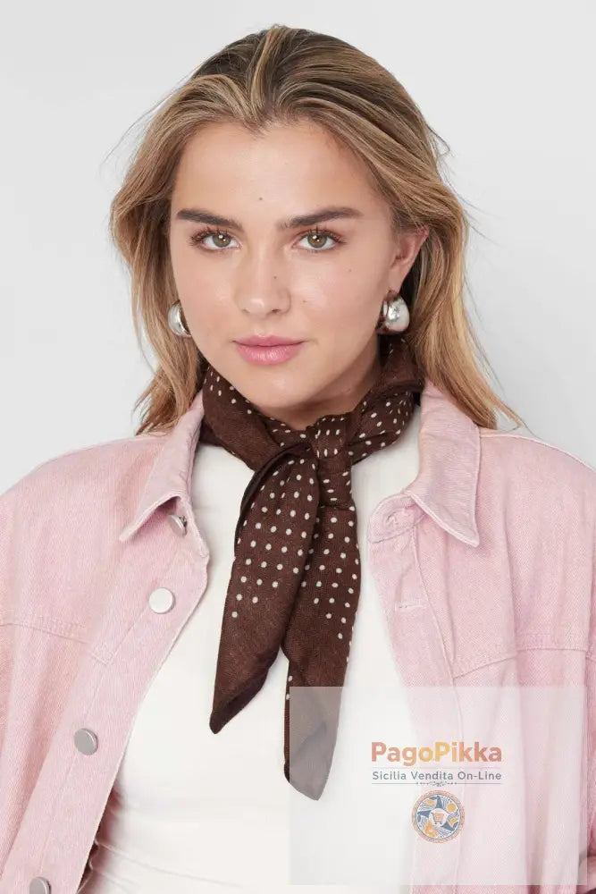 Sciarpe invernali a pois, casual, in poliestere, accessori quotidiani