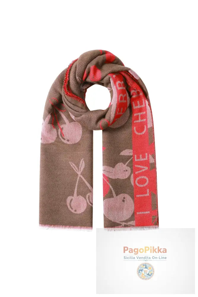 Sciarpe invernali ciliegia Casual Acrilico Accessori quotidiani
